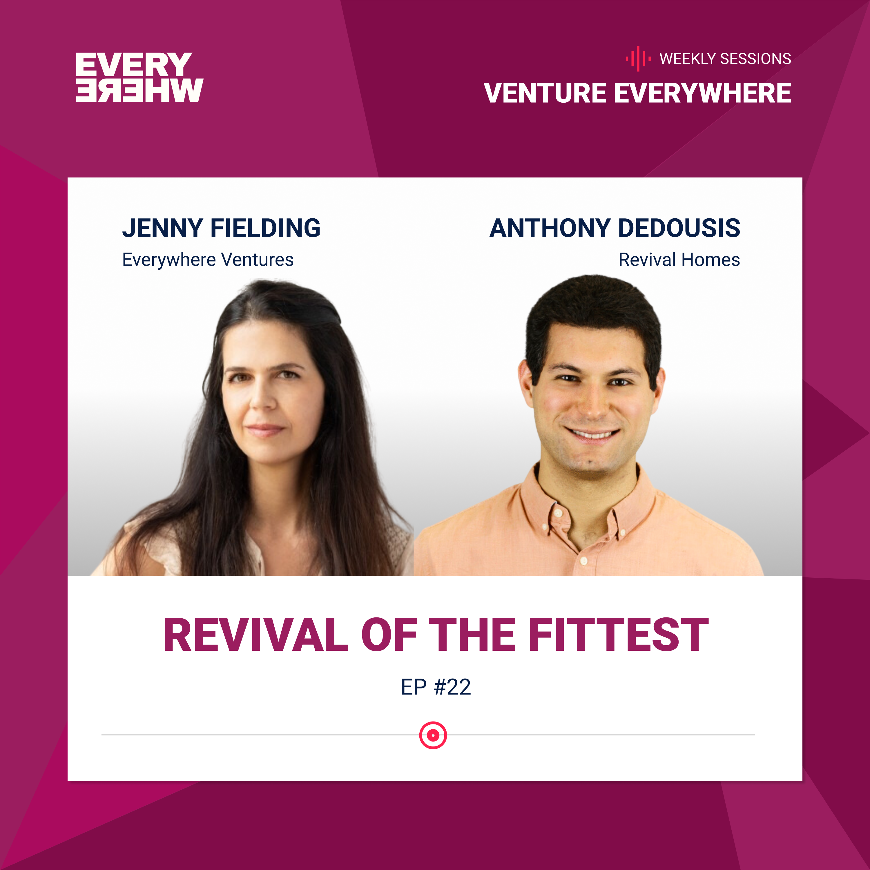 Venture Everywhere Podcast: Anthony Dedousis with Jenny Fielding