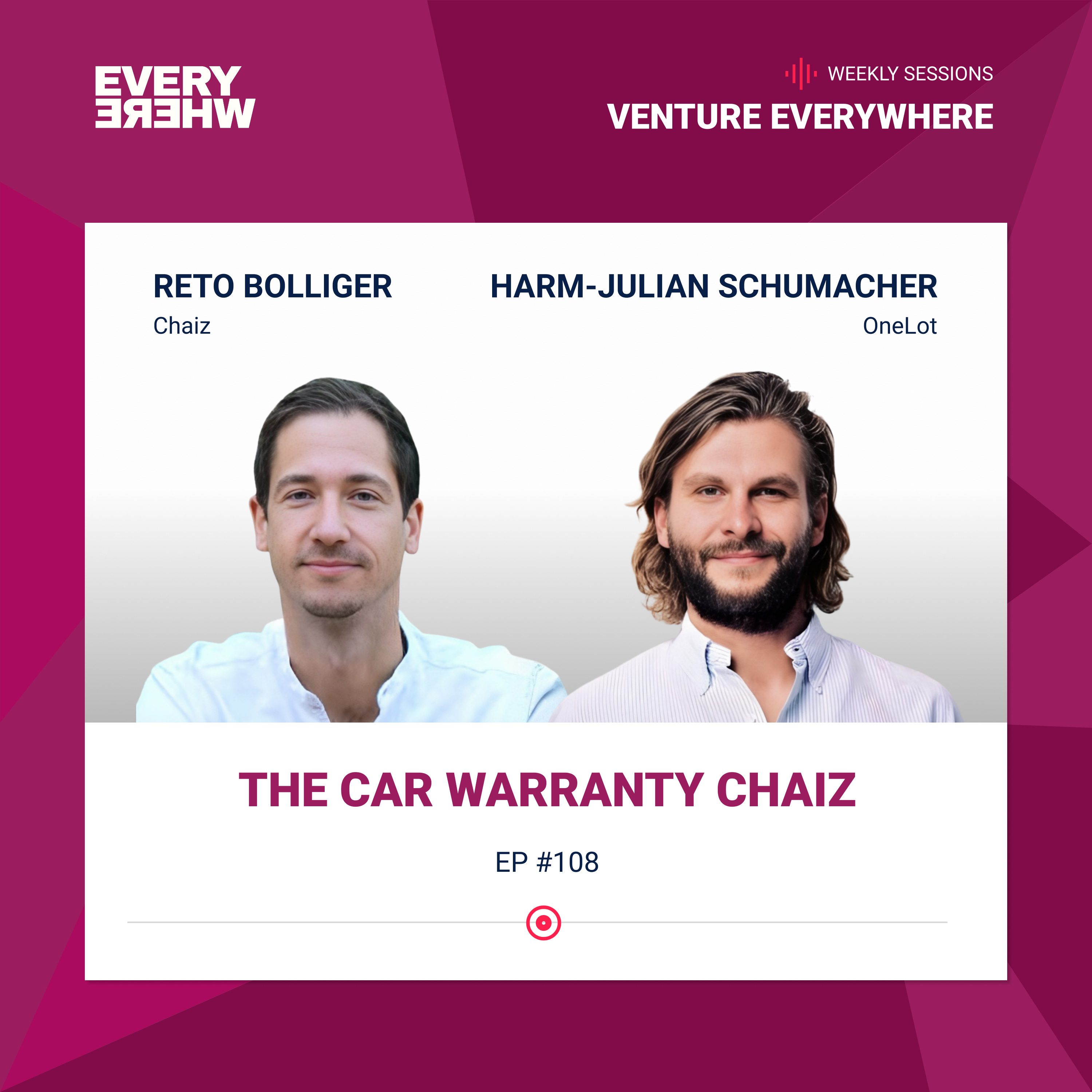 The Car Warranty Chaiz: Reto Bolliger with Harm-Julian Schumacher