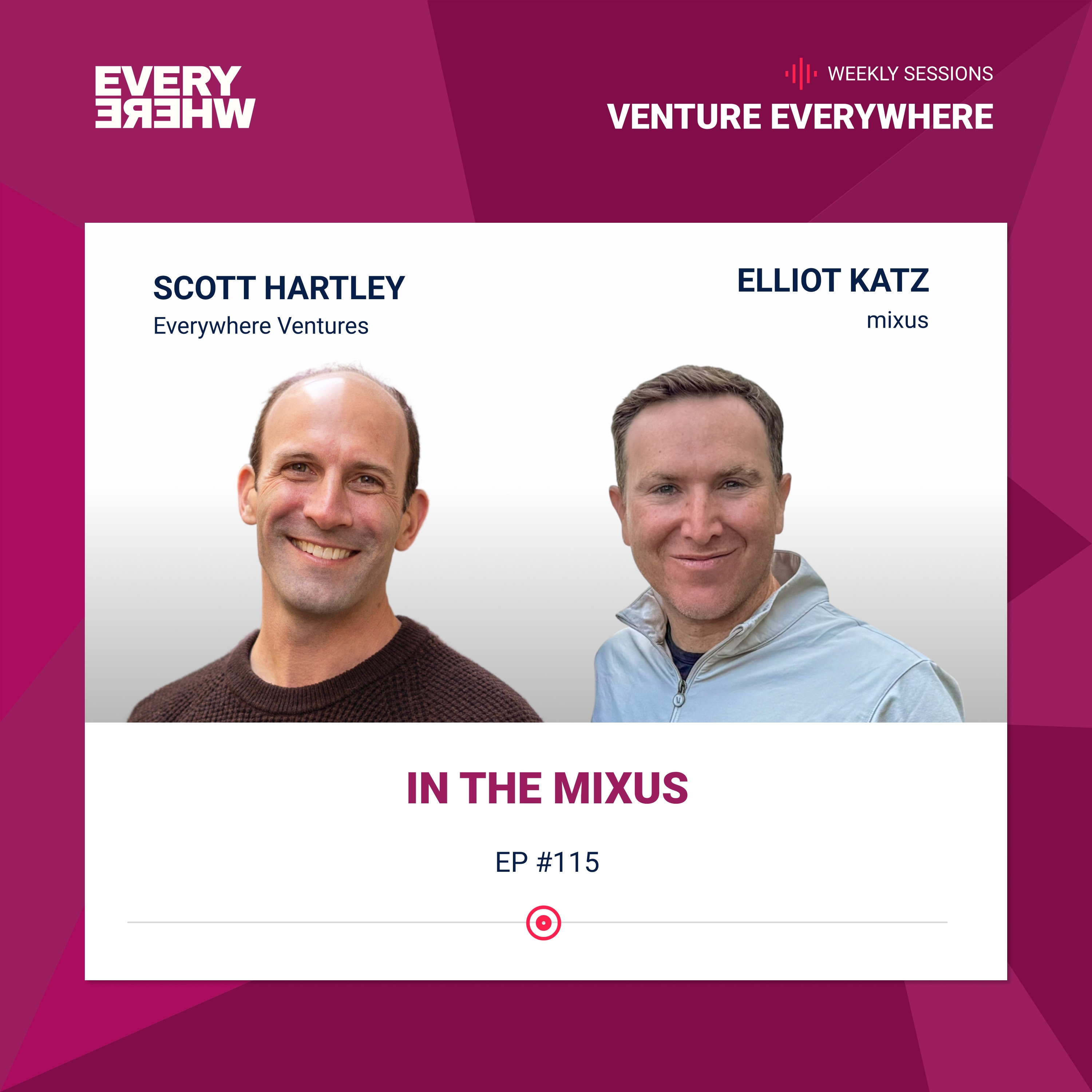 In the mixus: Elliot Katz with Scott Hartley