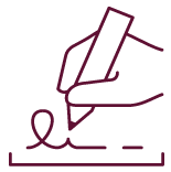 Business Formation Icon of Writing Contract