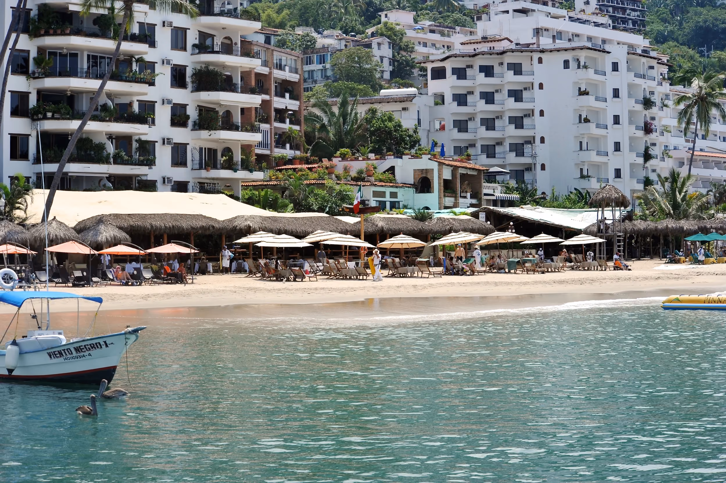 Beachfront dining with ocean views at La Palapa, Puerto Vallarta