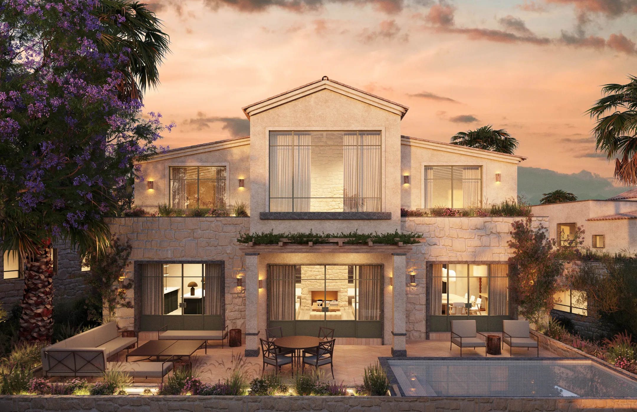 Patio trasero, casa en real del mar, candé