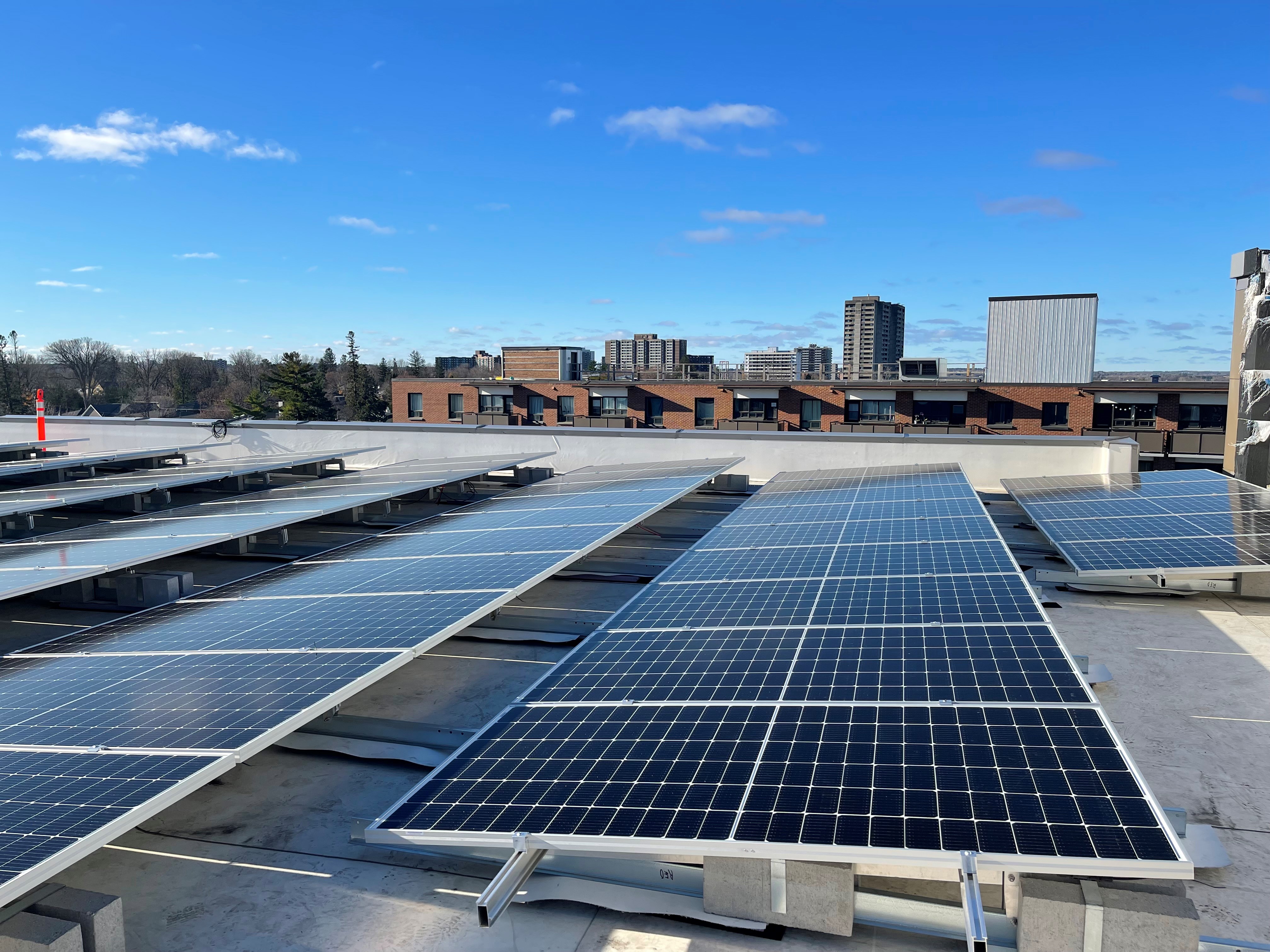 image of commercial solar installations