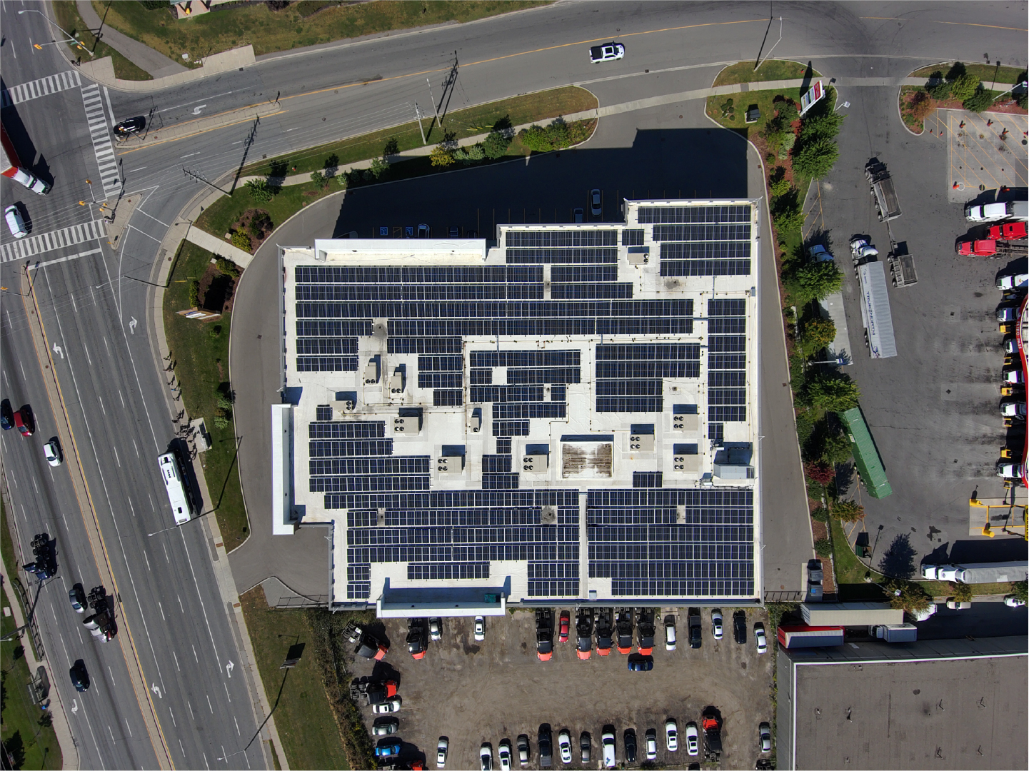 image of solar panels installation