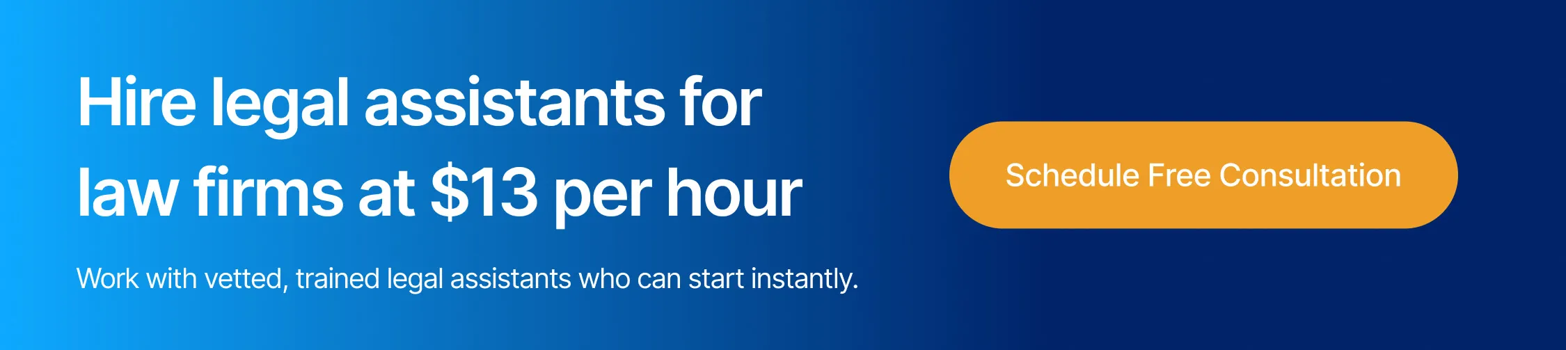 real estate legal assistant banner for hiring