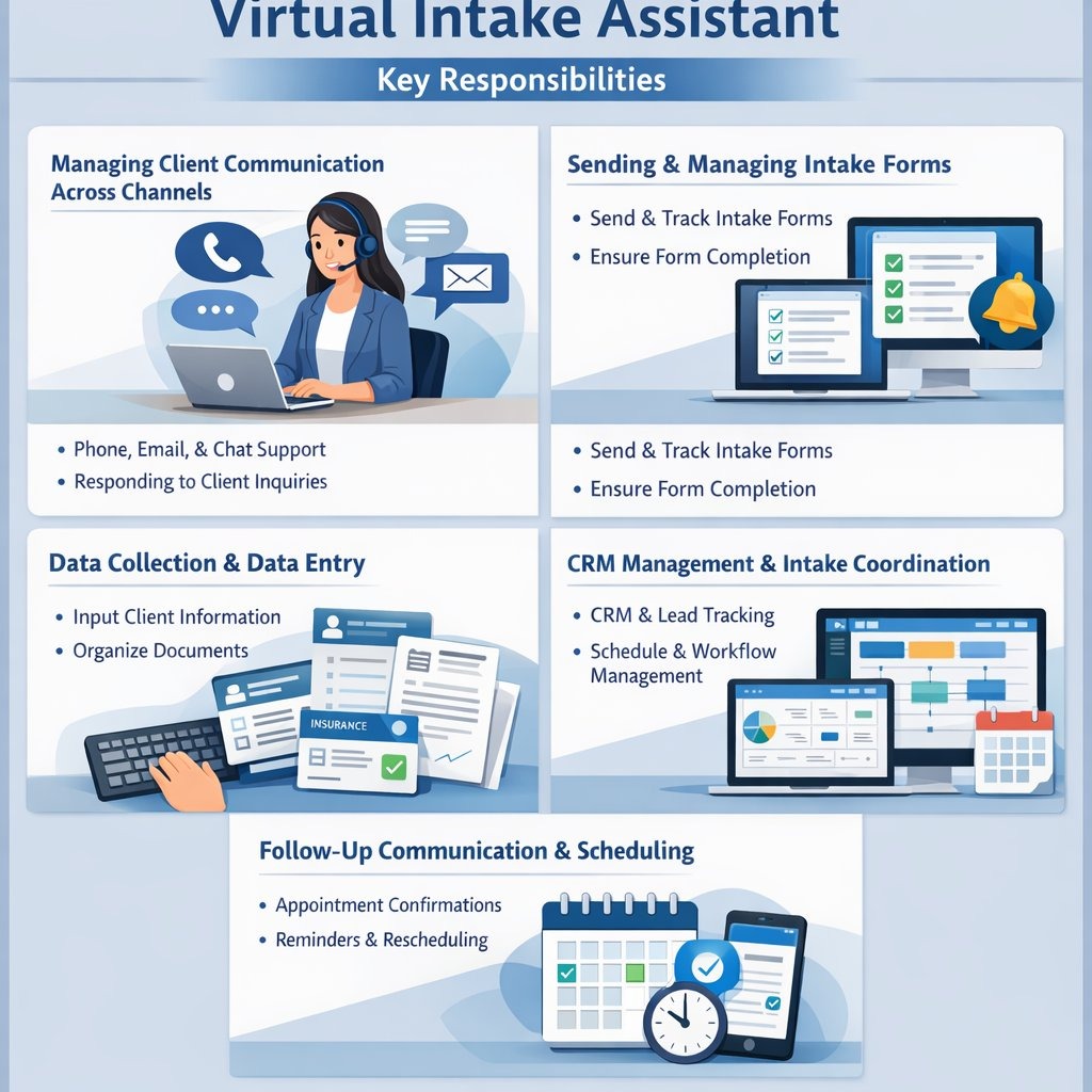 virtual intake assistant key responsibilities