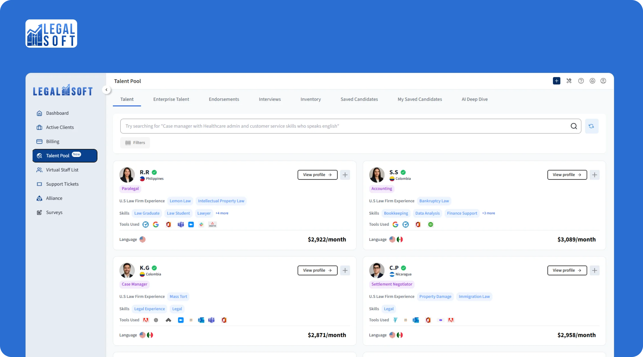 Legal Soft talent pool