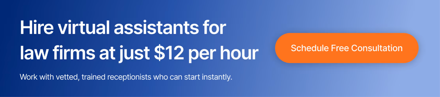 hire virtual assistants for law firm at just $12 per hour