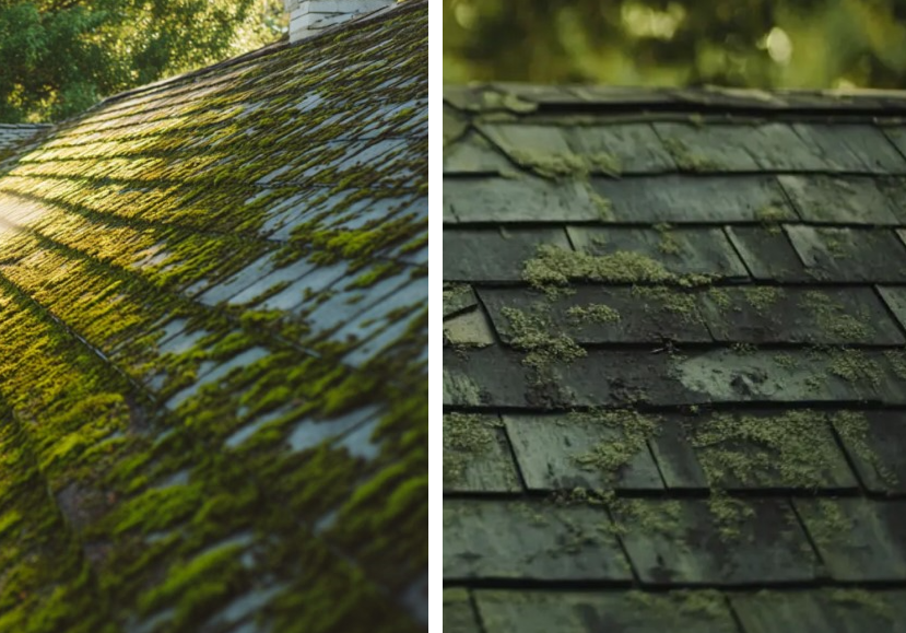 moss vs mold on roofs in Florida