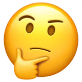 Thinking face emoji