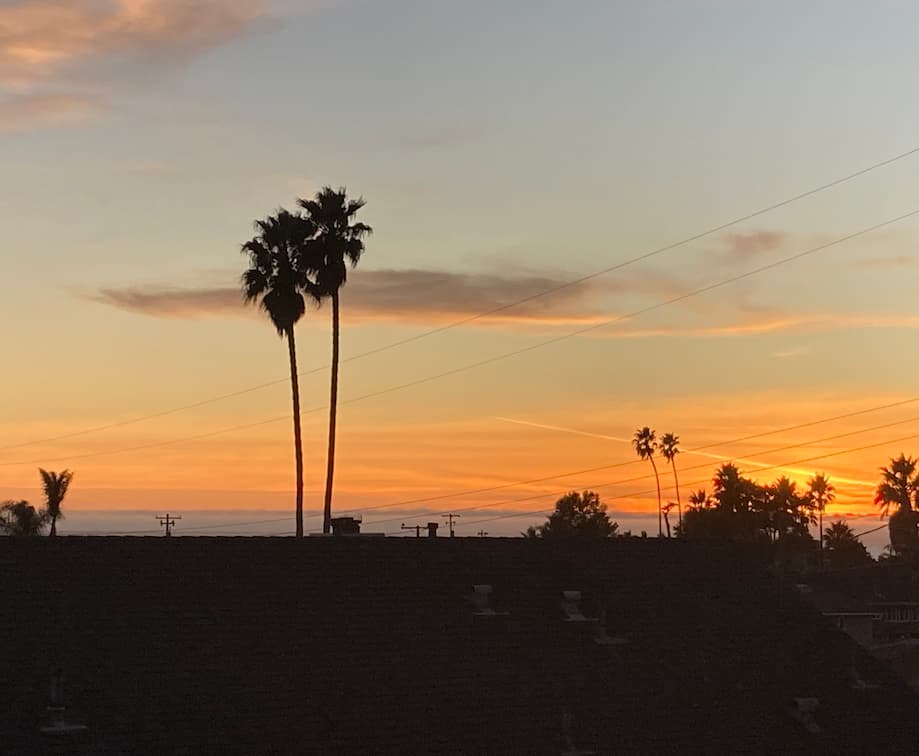 Central Coast Skyline at sunset