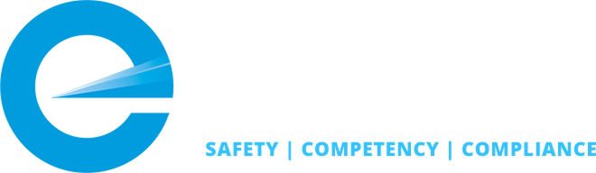 Electrical workers registration board logo with white text and blue icon