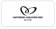 Logo of Canterbury-Hurlstone Park RSL Club featuring an abstract heart-shaped design above the club name.