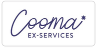 Cooma Ex-Services logo with stylized cursive text and a small star.