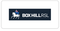Box Hill RSL logo with a white horse and Australian flag icon on a dark background.