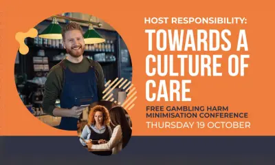 Free gambling harm minimisation conference at Twin Towers