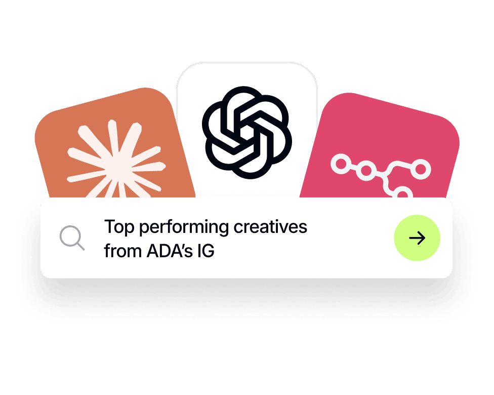 AI agent searching Socialmon for top performing creatives from your account