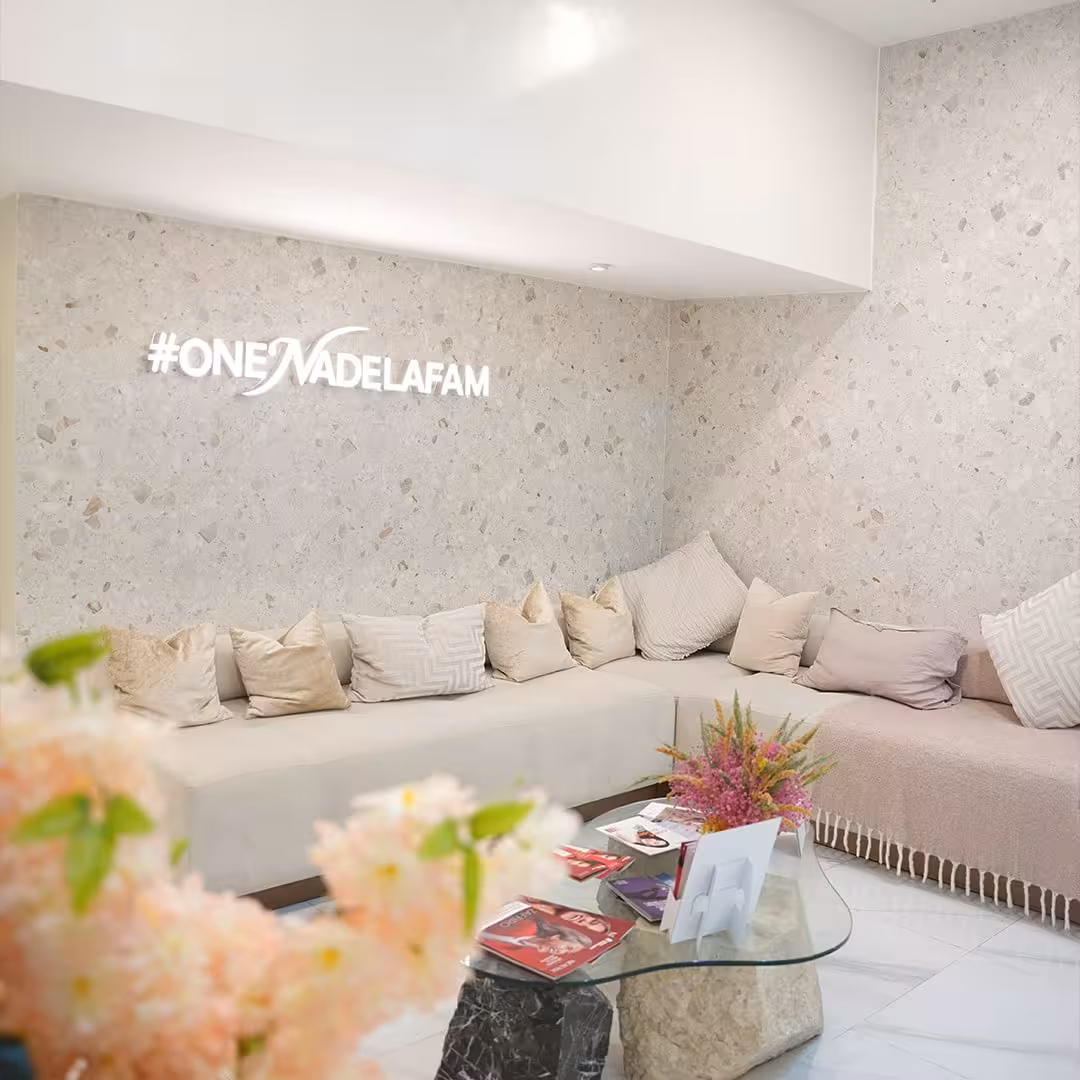 Patient lounge at the One Nadela Medical clinic in Cebu