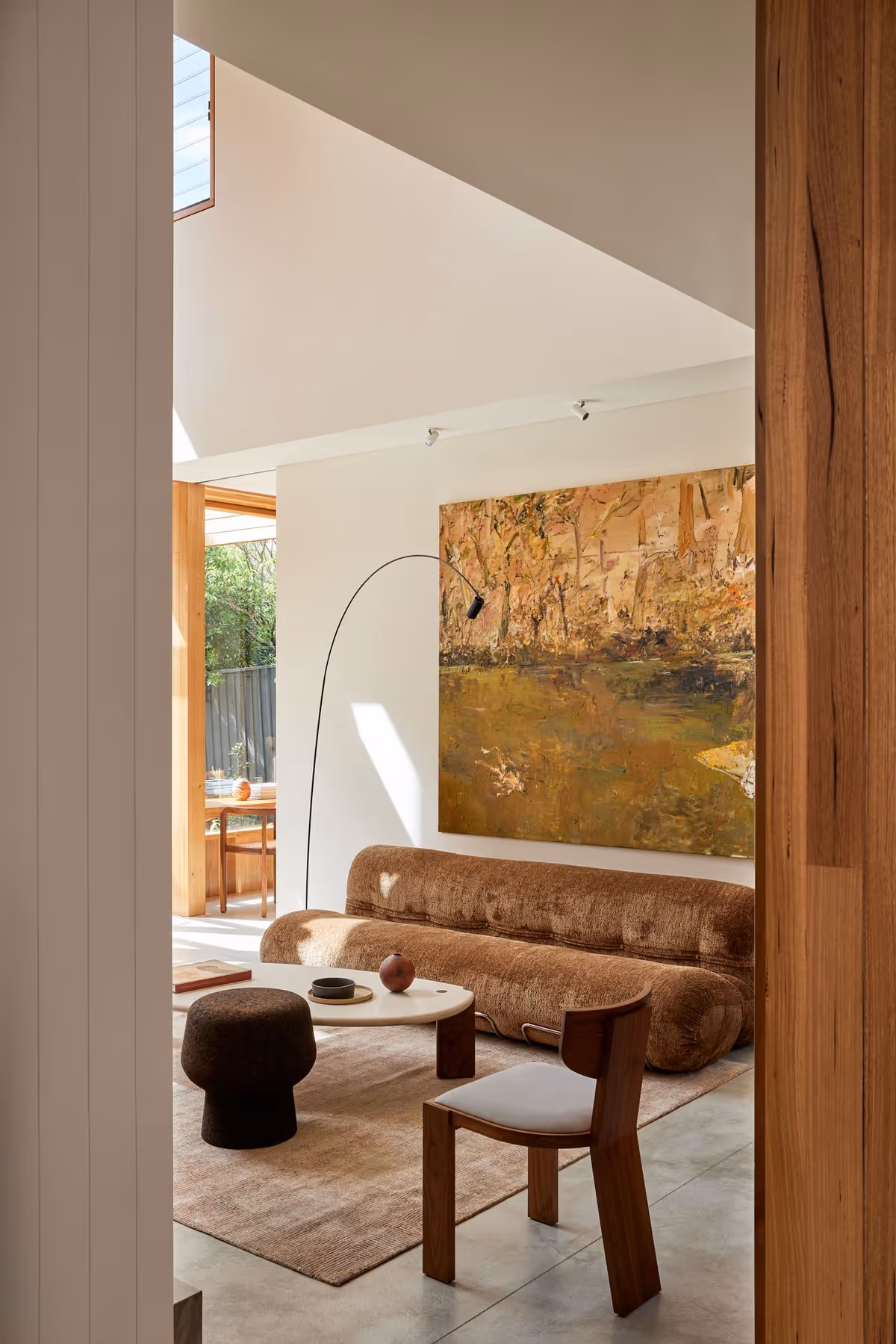 Fully furnished Auckland home interior set up for short-term rental during a sales campaign.