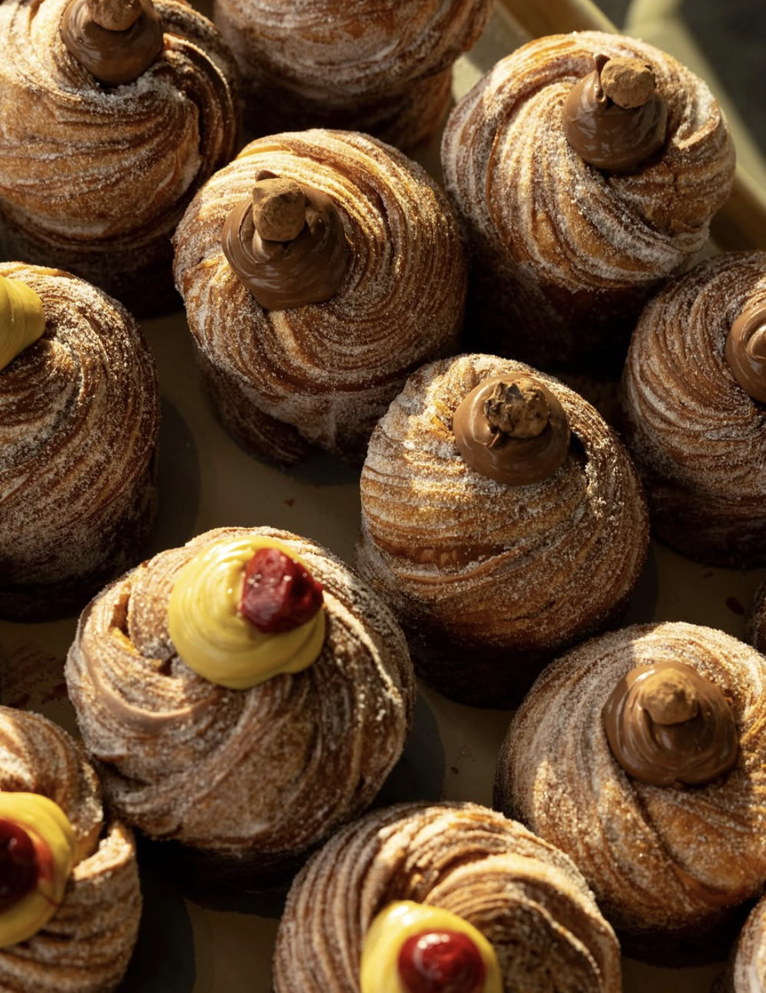 Freshly baked pastries on display at Mother café in Grey Lynn.