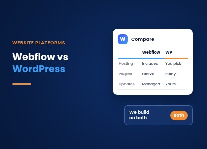 Webflow vs WordPress comparison