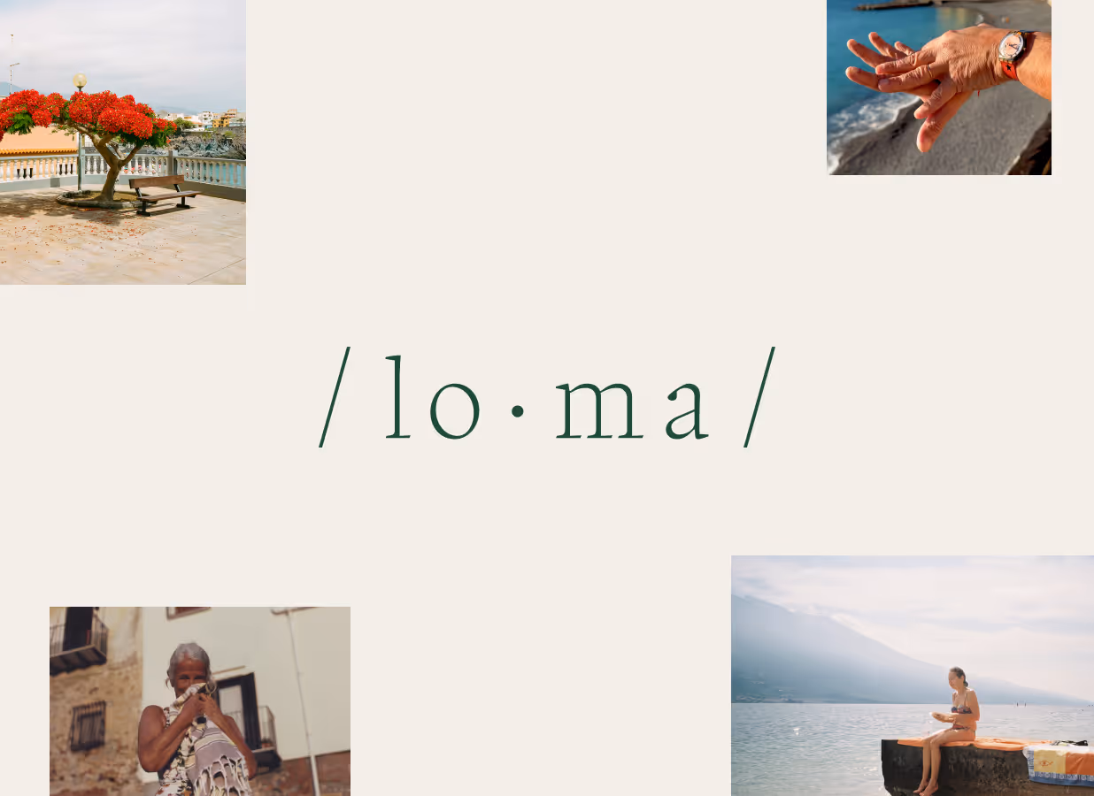 Loma logo and branded imagery