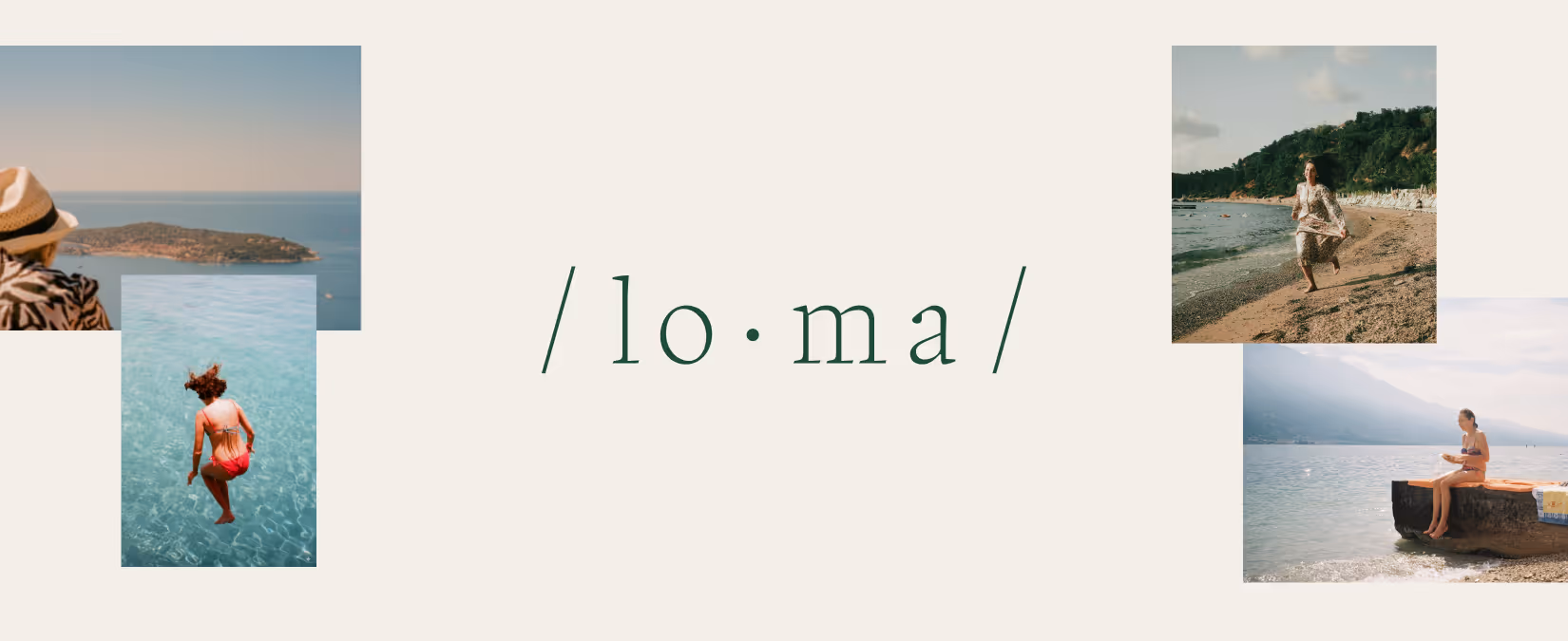 Loma logo and branded imagery