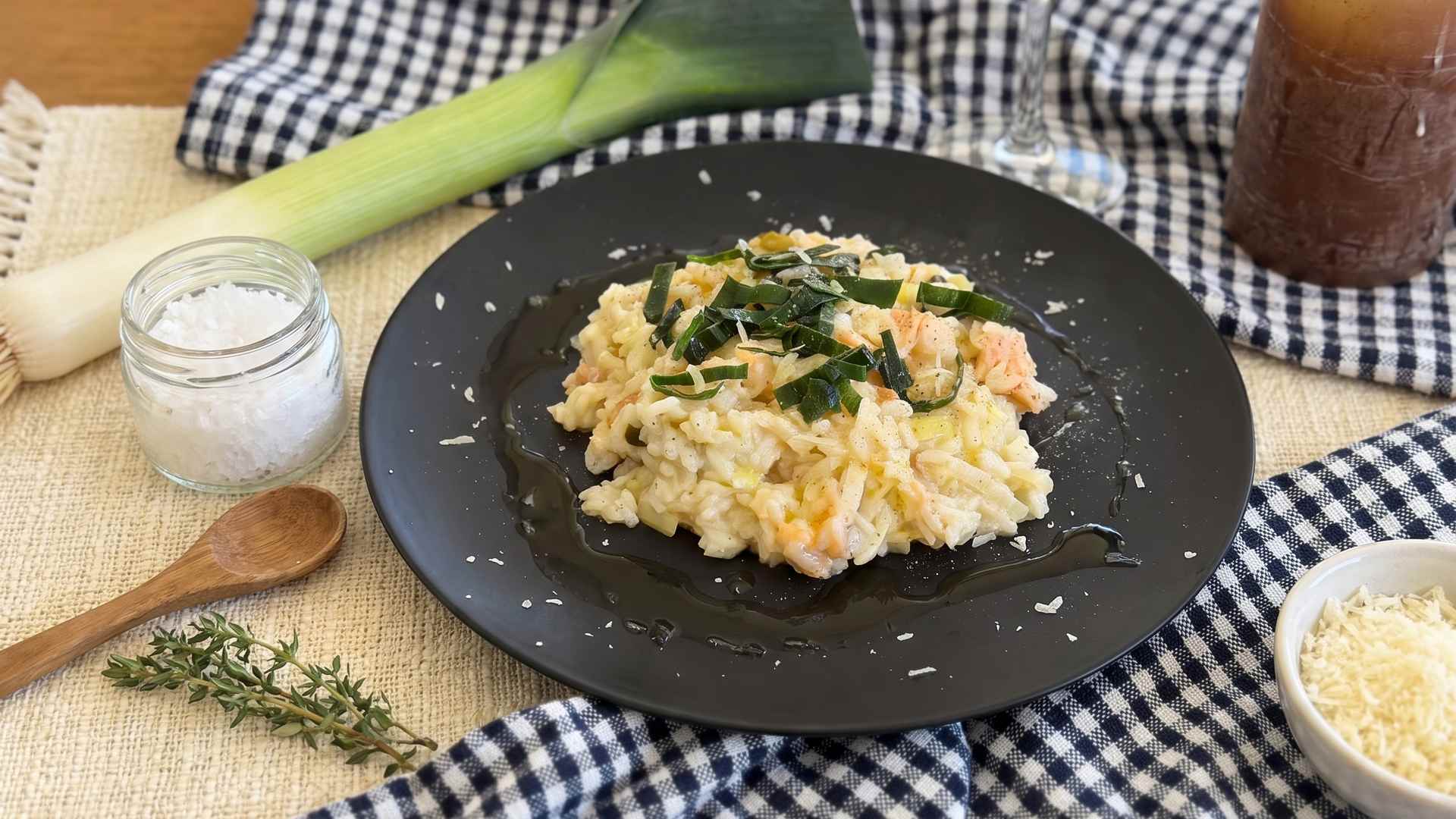 Salmon & Leek Risotto Recipe