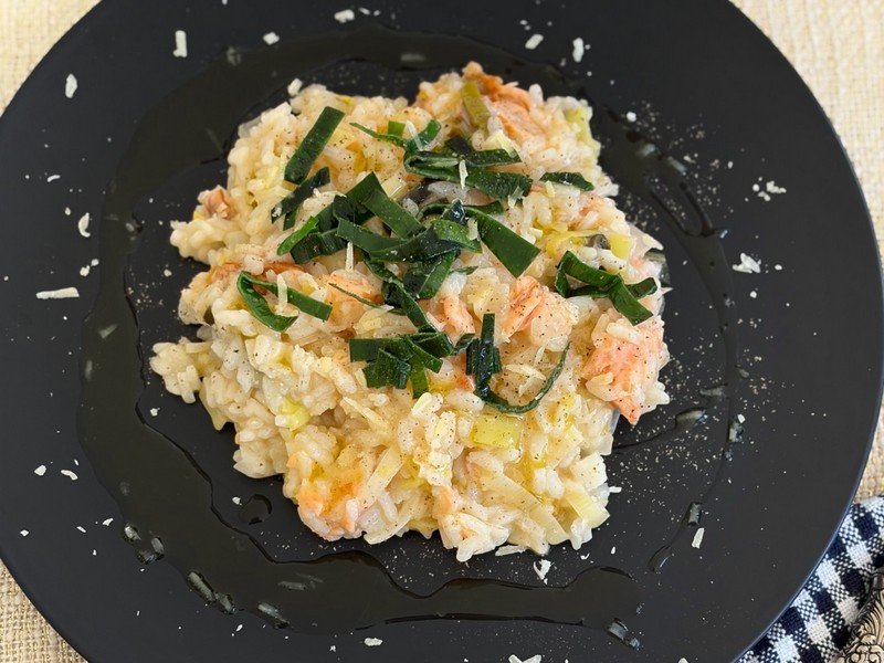 Salmon & Leek Risotto Recipe