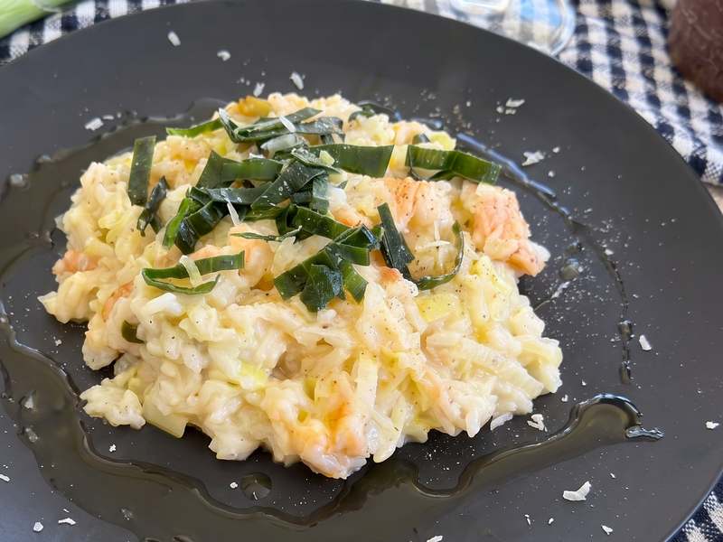 Salmon & Leek Risotto Recipe