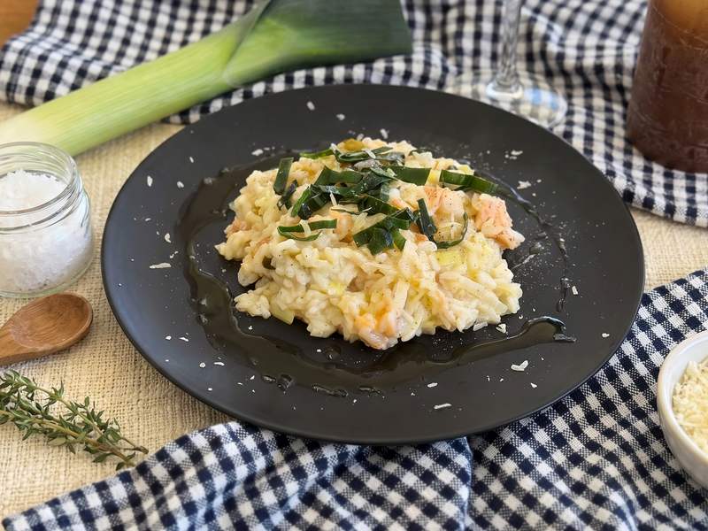 Salmon & Leek Risotto Recipe