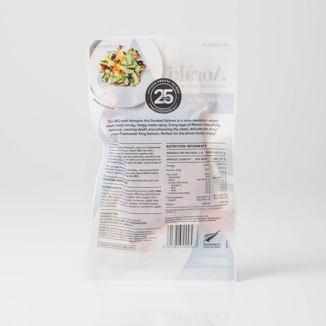Aoraki BBQ & Horopito Dry Rub Hot Smoked Salmon