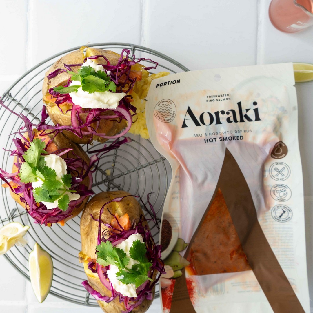 Aoraki Hot Smoked Salmon BBQ & Horopito Baked Potato Recipe