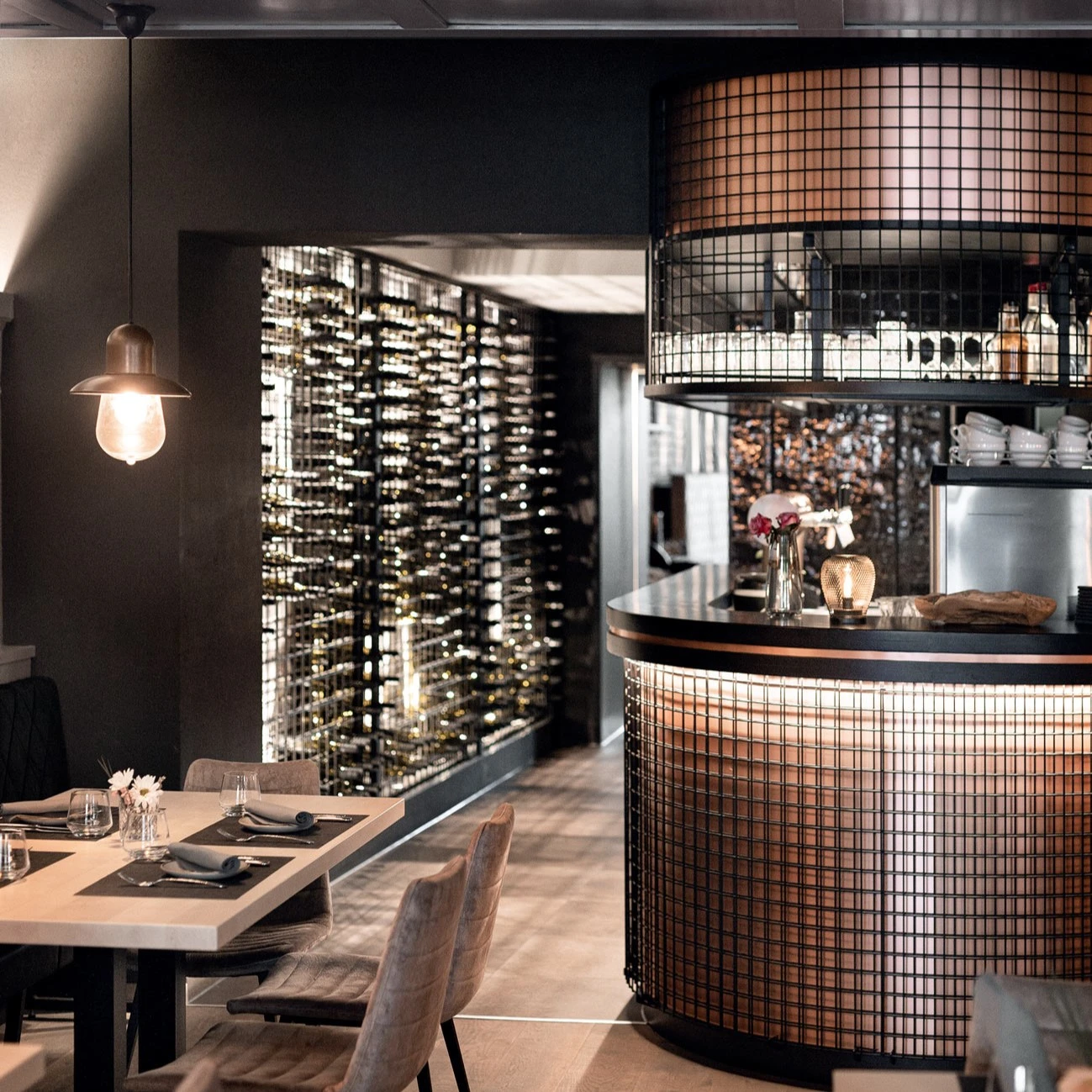 Lichtstimmung in einer Gastronomie