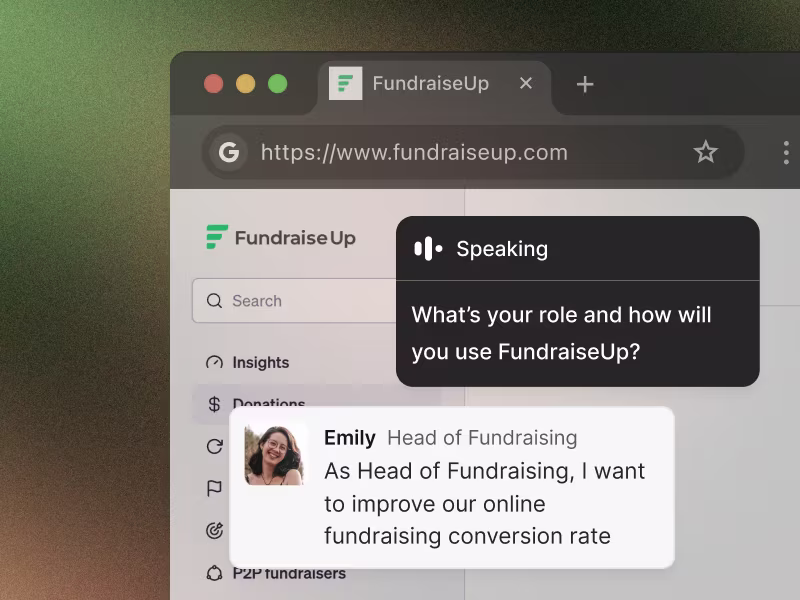 Quaterzip's agent works with a user