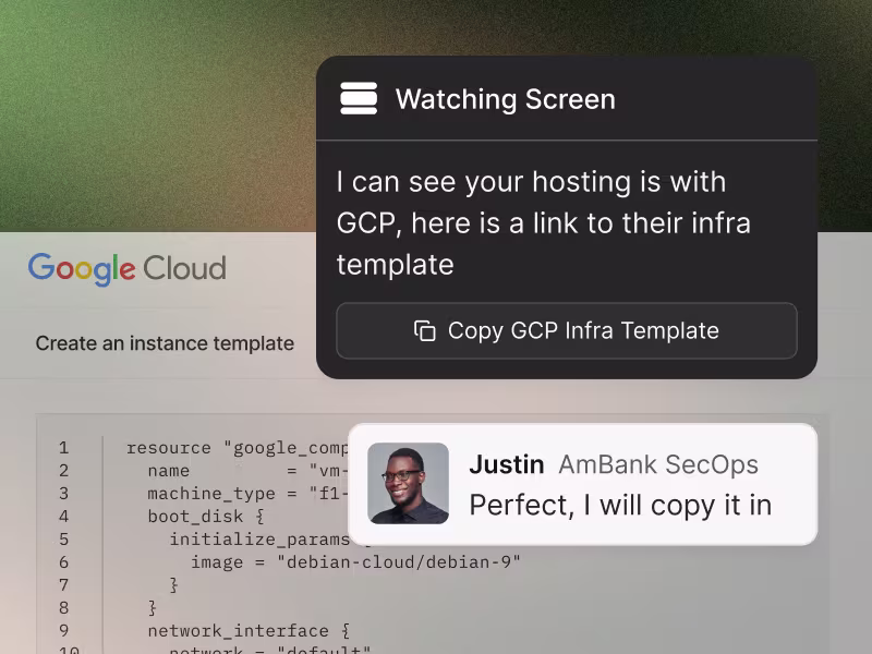 Quaterzip's agent works with a user