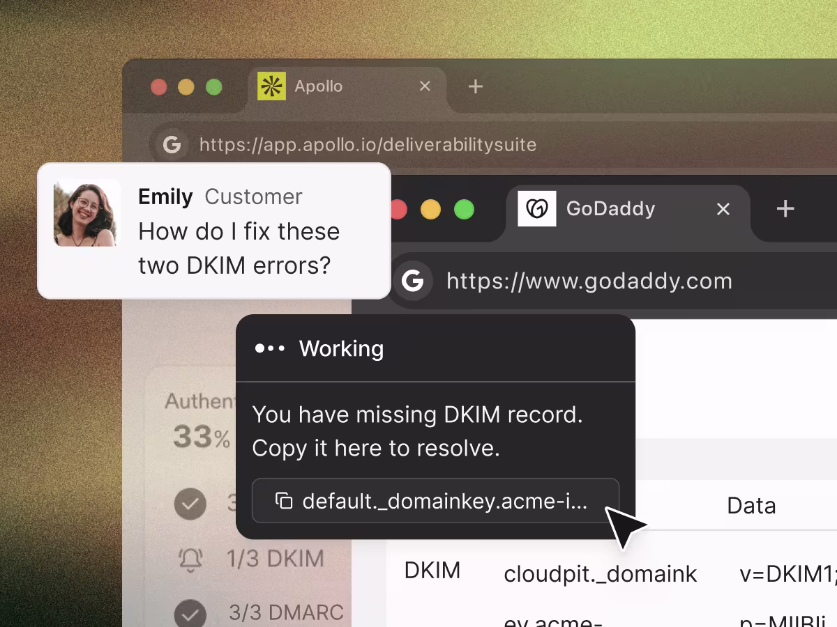 Quaterzip's agent works with a user
