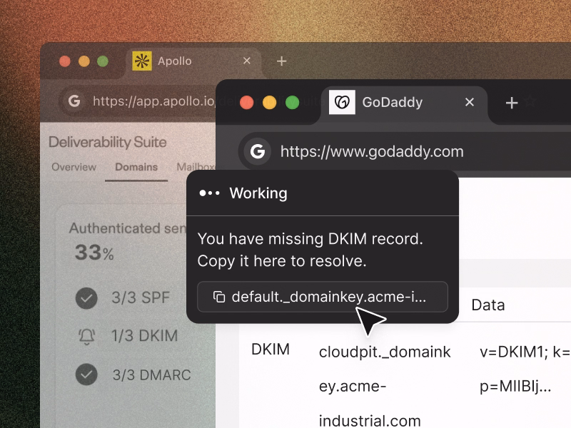 Quaterzip's agent works with a user