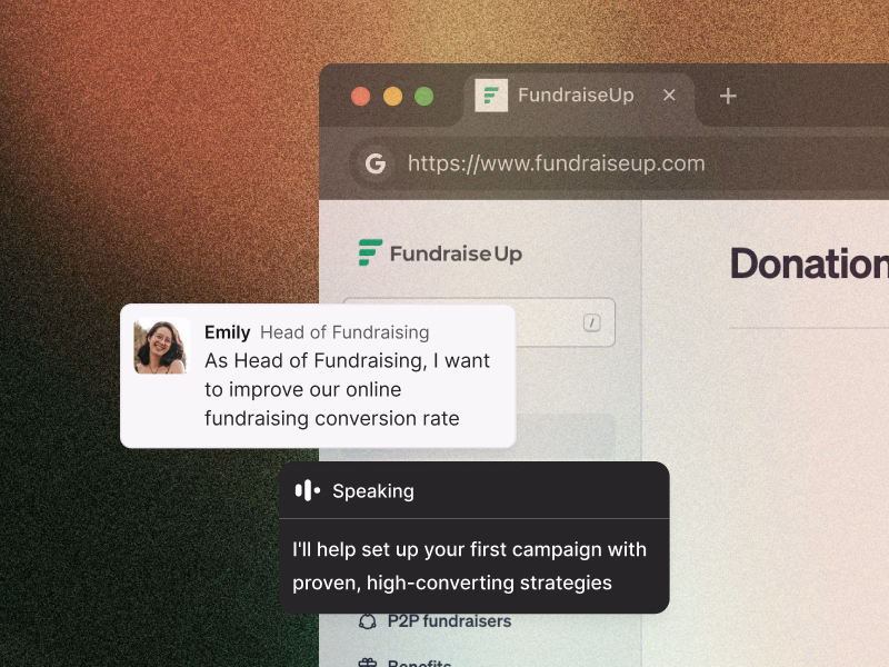 Quaterzip's agent works with a user