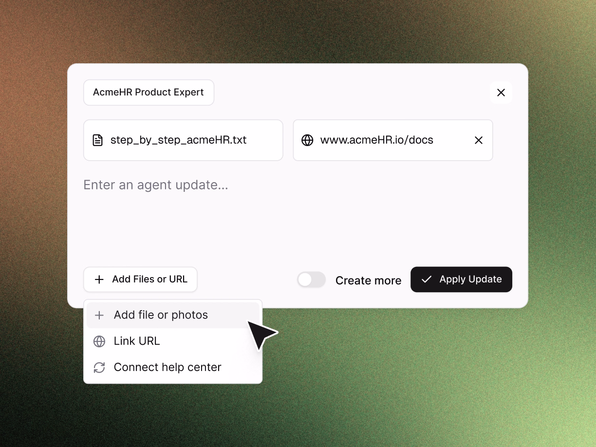 Quaterzip's agent works with a user