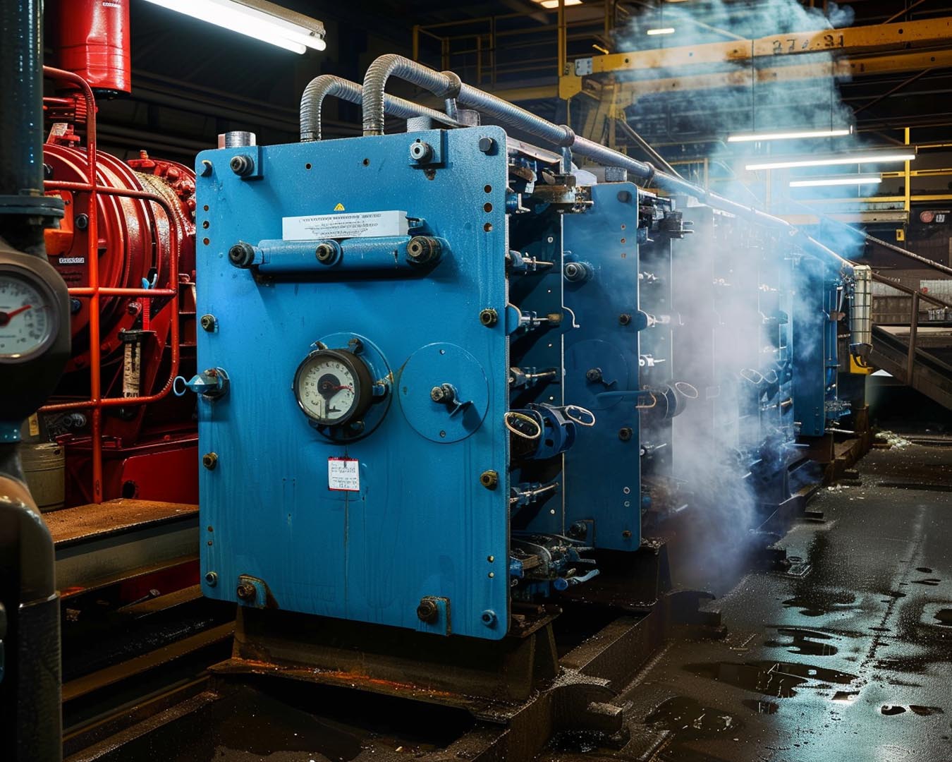 Heat plate exchangers.