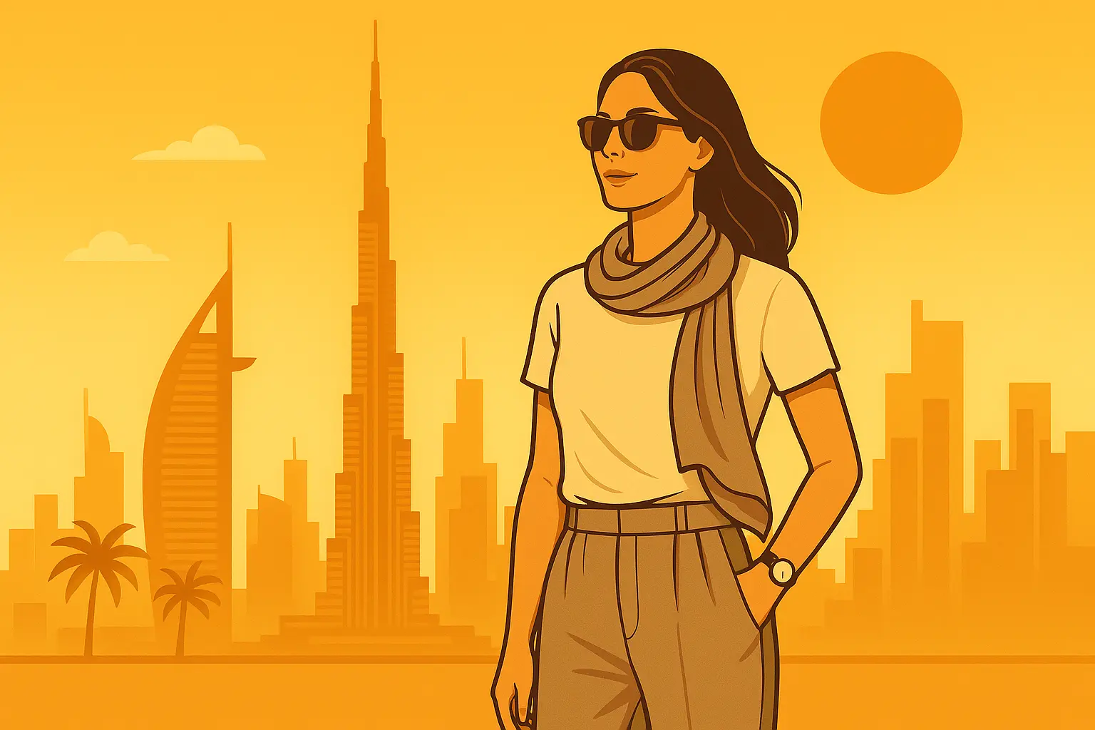 femme vivant seule à dubai