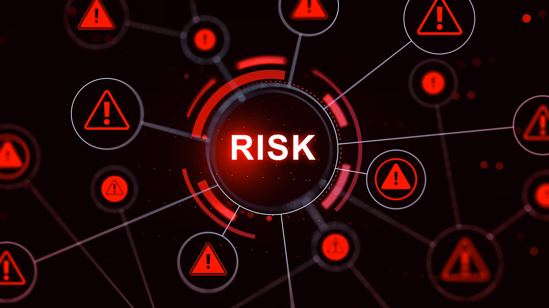 Holographic risk network diagram, representing merchant acquirer risk