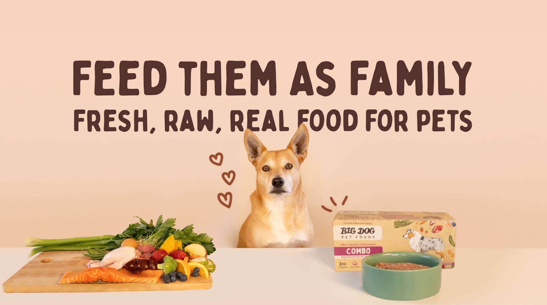 Feed them as Family, fresh, raw, real food for pets