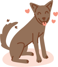 a happy, stress-free, well exercised dog