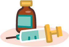 an illustration demonstrating arthritis injections