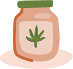 an illustration of CBD oil - a natural drug alternative