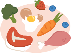 an illustration of fresh, quality ingredients