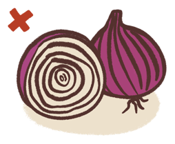 Onions are bad for dogs and cats