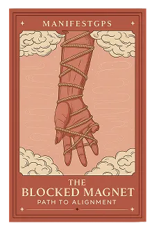 A poster with a hand tied to a rope.